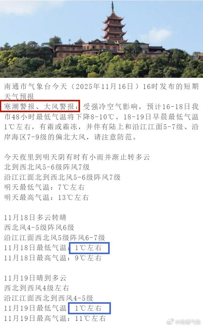 骤降10℃!寒潮马上抵达!