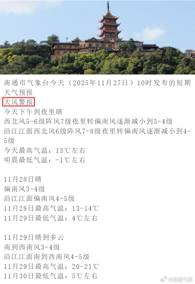 沙尘暴蓝色预警！影响南通…