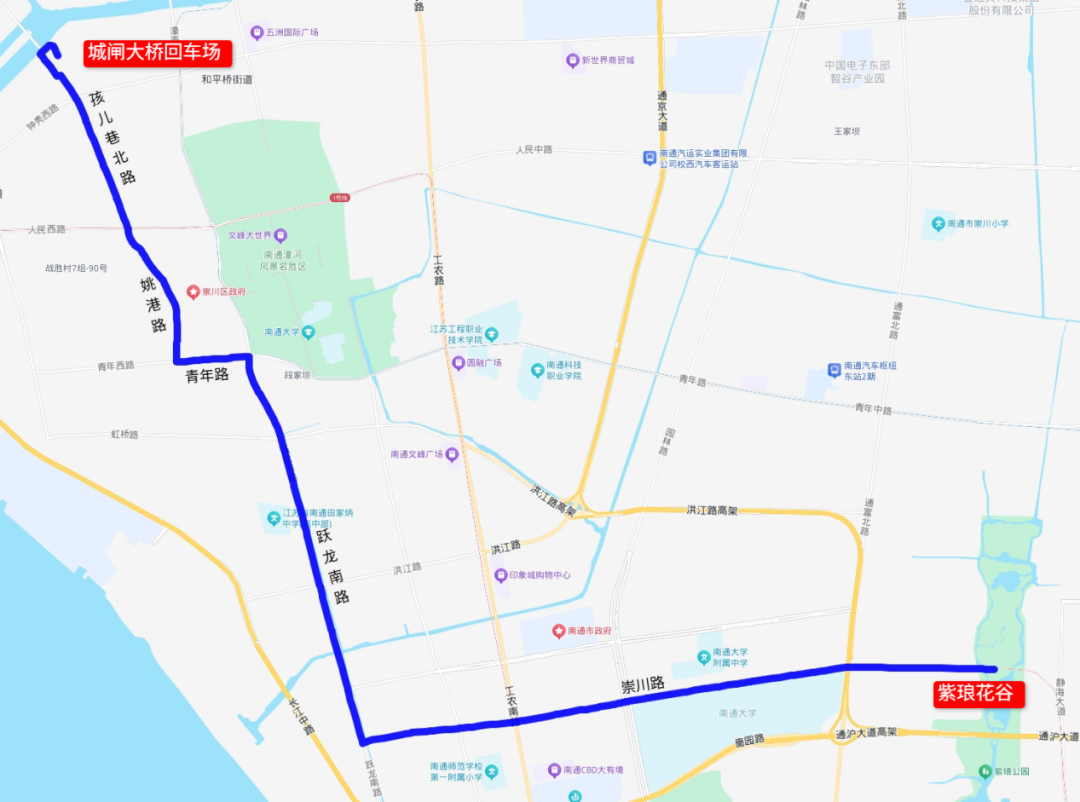 票价1元!南通6条假日旅游专线发车!