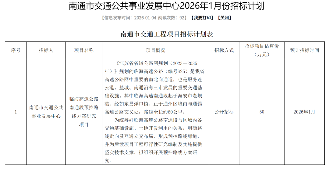 60公里！南通全新高速公路来了！