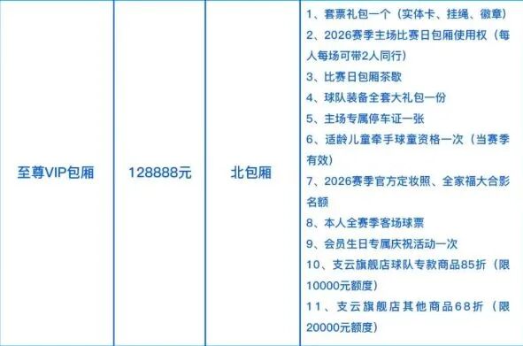 2月9日发售！南通支云2026赛季套票来啦！